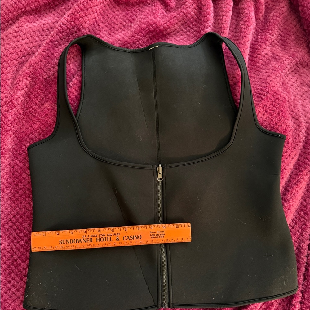 Black Zippered Neoprene Vest